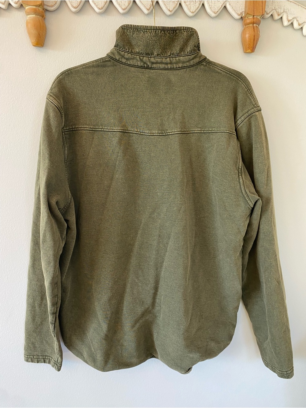 Lucky Brand Olive Green Men's  100% Cotton Shirt Jacket -shacket - size xl - Picture 8 of 8